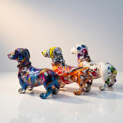 Colorful French Bulldog Statue